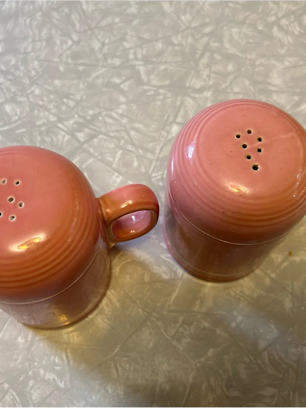 Fiestaware Peony Ceramic salt & Pepper Shakers Set of 2